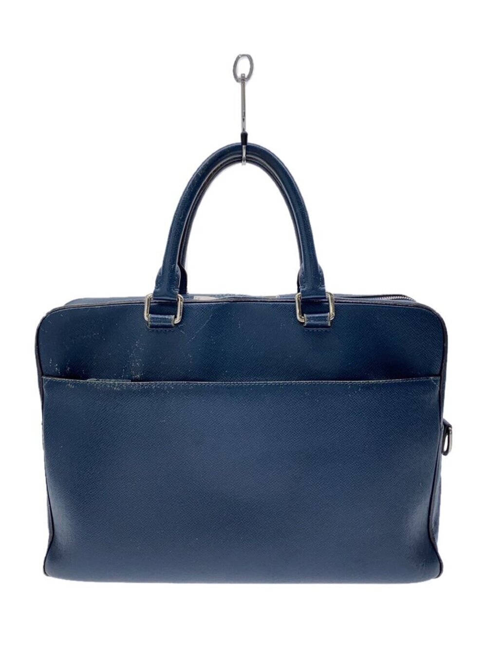 LOUIS VUITTON Porte Documents Business Taiga BLUE Leather BLUE